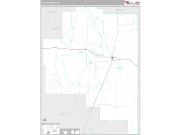 Fallon County, MT <br /> Wall Map <br /> Premium Style 2025 Map