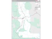 Park County, MT <br /> Wall Map <br /> Premium Style 2025 Map