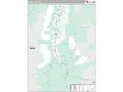 Ravalli County, MT <br /> Wall Map <br /> Premium Style 2025 Map