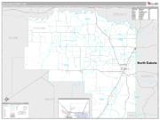 Richland County, MT <br /> Wall Map <br /> Premium Style 2025 Map