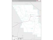 Treasure County, MT <br /> Wall Map <br /> Premium Style 2025 Map