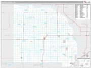 Saunders County, NE <br /> Wall Map <br /> Premium Style 2025 Map