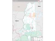 Coos County, NH <br /> Wall Map <br /> Premium Style 2025 Map