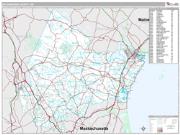 Rockingham County, NH <br /> Wall Map <br /> Premium Style 2025 Map