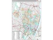 Bergen County, NJ <br /> Wall Map <br /> Premium Style 2025 Map