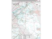 Burlington County, NJ <br /> Wall Map <br /> Premium Style 2025 Map