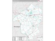 Hunterdon County, NJ <br /> Wall Map <br /> Premium Style 2025 Map
