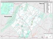 Sussex County, NJ <br /> Wall Map <br /> Premium Style 2025 Map