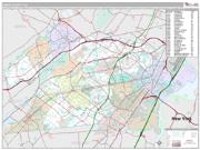Union County, NJ <br /> Wall Map <br /> Premium Style 2025 Map