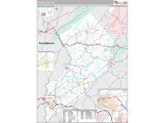Warren County, NJ <br /> Wall Map <br /> Premium Style 2025 Map