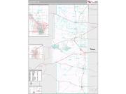 Lea County, NM <br /> Wall Map <br /> Premium Style 2025 Map