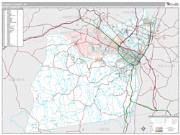 Albany County, NY <br /> Wall Map <br /> Premium Style 2025 Map