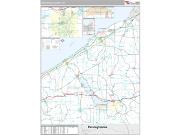 Chautauqua County, NY <br /> Wall Map <br /> Premium Style 2025 Map