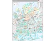 Nassau County, NY <br /> Wall Map <br /> Premium Style 2025 Map