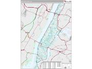 New York County, NY <br /> Wall Map <br /> Premium Style 2025 Map