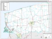 Niagara County, NY <br /> Wall Map <br /> Premium Style 2025 Map