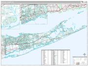 Suffolk County, NY <br /> Wall Map <br /> Premium Style 2025 Map