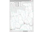 Tioga County, NY <br /> Wall Map <br /> Premium Style 2025 Map