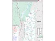 Washington County, NY <br /> Wall Map <br /> Premium Style 2025 Map