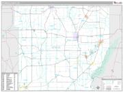 Wyoming County, NY <br /> Wall Map <br /> Premium Style 2025 Map