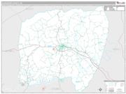 Alexander County, NC <br /> Wall Map <br /> Premium Style 2025 Map