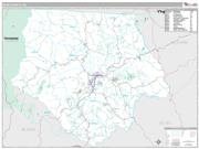 Ashe County, NC <br /> Wall Map <br /> Premium Style 2025 Map