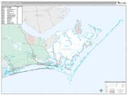 Carteret County, NC <br /> Wall Map <br /> Premium Style 2025 Map
