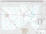 Chatham County, NC <br /> Wall Map <br /> Premium Style 2025 Map