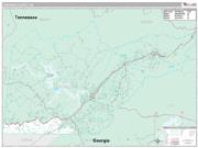 Cherokee County, NC <br /> Wall Map <br /> Premium Style 2025 Map