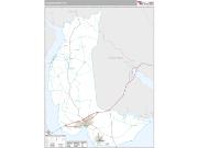 Chowan County, NC <br /> Wall Map <br /> Premium Style 2025 Map