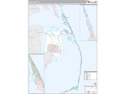Dare County, NC <br /> Wall Map <br /> Premium Style 2025 Map