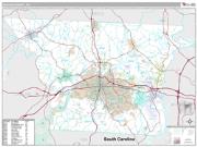 Gaston County, NC <br /> Wall Map <br /> Premium Style 2025 Map