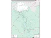 Jackson County, NC <br /> Wall Map <br /> Premium Style 2025 Map