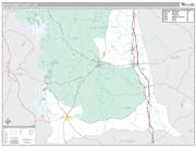 Montgomery County, NC <br /> Wall Map <br /> Premium Style 2025 Map