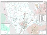 Moore County, NC <br /> Wall Map <br /> Premium Style 2025 Map