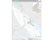 Pasquotank County, NC <br /> Wall Map <br /> Premium Style 2025 Map