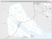 Perquimans County, NC <br /> Wall Map <br /> Premium Style 2025 Map