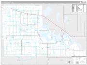 Benson County, ND <br /> Wall Map <br /> Premium Style 2025 Map