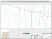 Bowman County, ND <br /> Wall Map <br /> Premium Style 2025 Map
