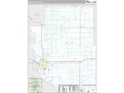 Burleigh County, ND <br /> Wall Map <br /> Premium Style 2025 Map