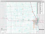 Cass County, ND <br /> Wall Map <br /> Premium Style 2025 Map