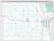 Grand Forks County, ND <br /> Wall Map <br /> Premium Style 2025 Map