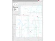 Nelson County, ND <br /> Wall Map <br /> Premium Style 2025 Map