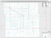 Wells County, ND <br /> Wall Map <br /> Premium Style 2025 Map