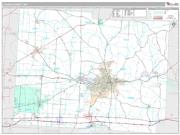 Licking County, OH <br /> Wall Map <br /> Premium Style 2025 Map