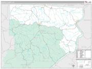 Monroe County, OH <br /> Wall Map <br /> Premium Style 2025 Map