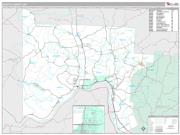 Scioto County, OH <br /> Wall Map <br /> Premium Style 2025 Map