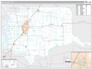 Bryan County, OK <br /> Wall Map <br /> Premium Style 2025 Map