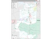 Le Flore County, OK <br /> Wall Map <br /> Premium Style 2025 Map