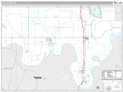Love County, OK <br /> Wall Map <br /> Premium Style 2025 Map